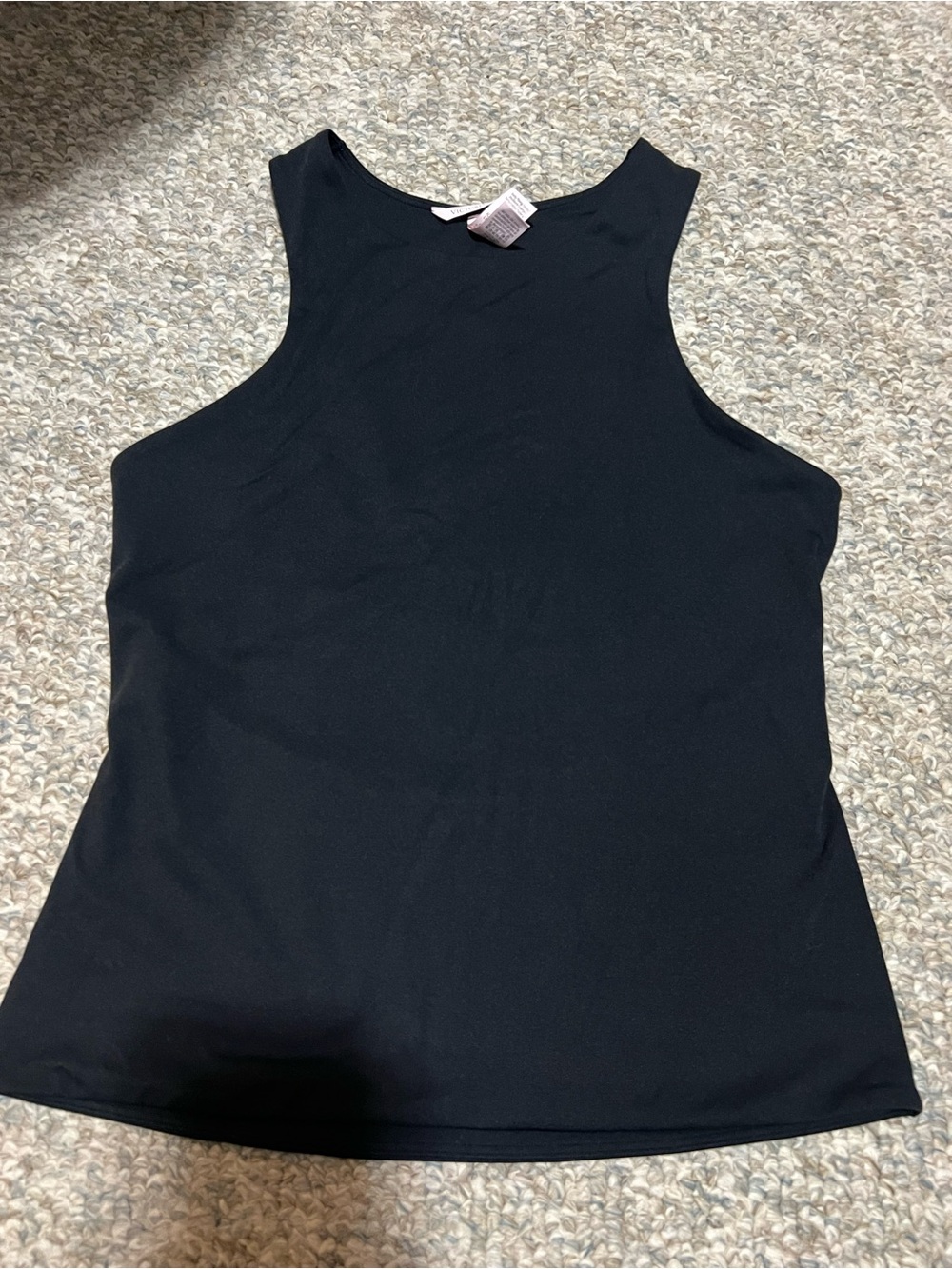 Victoria's Secret Black High-Neck Sleeveless Tank